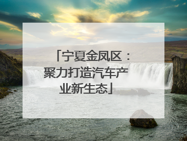 宁夏金凤区：聚力打造汽车产业新生态
