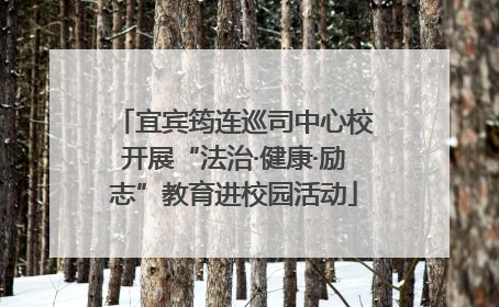 宜宾筠连巡司中心校开展“法治·健康·励志”教育进校园活动