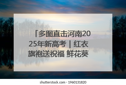 多图直击河南2025年新高考｜红衣旗袍送祝福 鲜花葵花助梦圆——尉氏县高考暖心送考