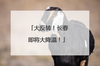 大反转！长春即将大降温！