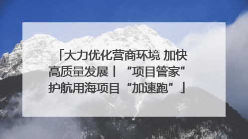 大力优化营商环境 加快高质量发展丨“项目管家”护航用海项目“加速跑”