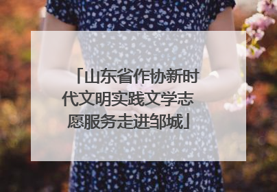 山东省作协新时代文明实践文学志愿服务走进邹城