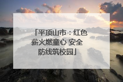 平顶山市：红色薪火燃童心 安全防线筑校园