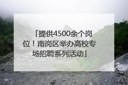 提供4500余个岗位！南岗区举办高校专场招聘系列活动
