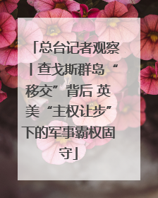 总台记者观察丨查戈斯群岛“移交”背后 英美“主权让步”下的军事霸权固守