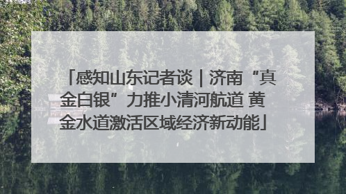 感知山东记者谈｜济南“真金白银”力推小清河航道 黄金水道激活区域经济新动能