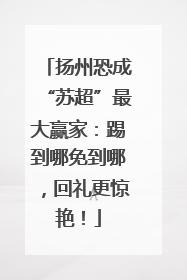 扬州恐成“苏超”最大赢家：踢到哪免到哪，回礼更惊艳！