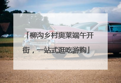 柳沟乡村奥莱端午开街，一站式逛吃游购