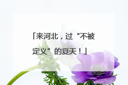 来河北，过“不被定义”的夏天！