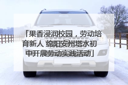果香浸润校园，劳动培育新人 绵阳安州塔水初中开展劳动实践活动