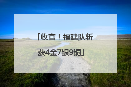 收官！福建队斩获4金7银9铜