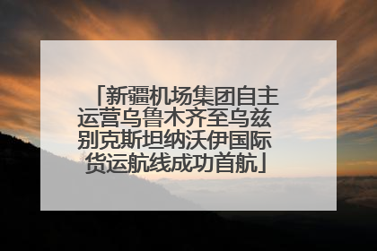 新疆机场集团自主运营乌鲁木齐至乌兹别克斯坦纳沃伊国际货运航线成功首航