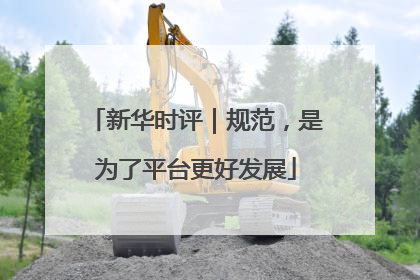 新华时评｜规范，是为了平台更好发展