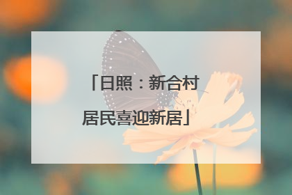日照：新合村居民喜迎新居