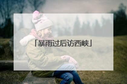 暴雨过后访西峡
