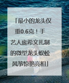 最小的龙头仅重0.6克！手艺人庞希文扎制的微型龙头蜈蚣风筝惊艳亮相