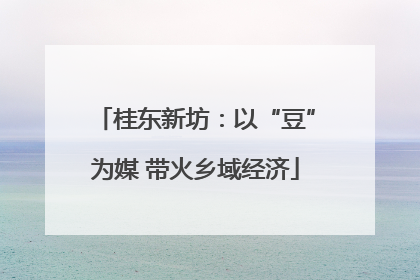 桂东新坊：以“豆”为媒 带火乡域经济