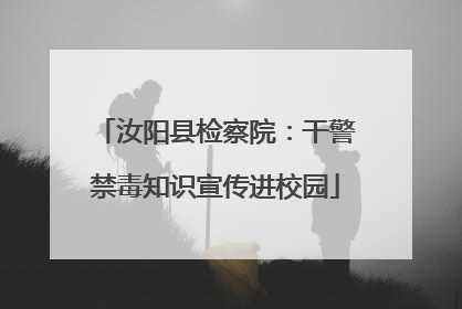 汝阳县检察院：干警禁毒知识宣传进校园