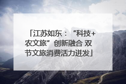 江苏如东：“科技+农文旅”创新融合 双节文旅消费活力迸发