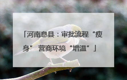 河南息县：审批流程“瘦身” 营商环境“增温”