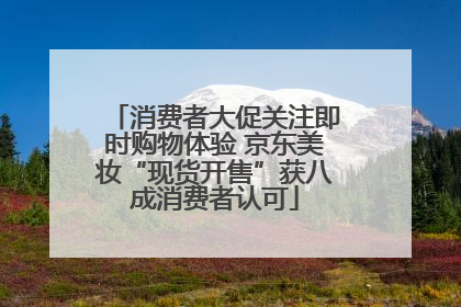 消费者大促关注即时购物体验 京东美妆“现货开售”获八成消费者认可