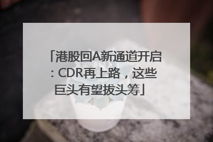 港股回A新通道开启：CDR再上路，这些巨头有望拔头筹