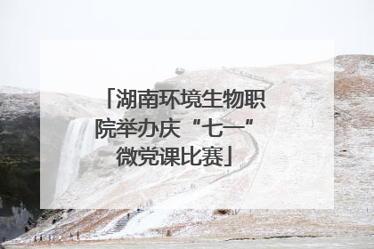 湖南环境生物职院举办庆“七一”微党课比赛