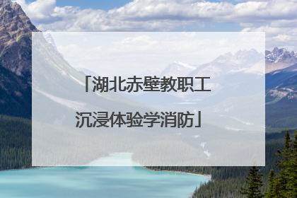 湖北赤壁教职工沉浸体验学消防