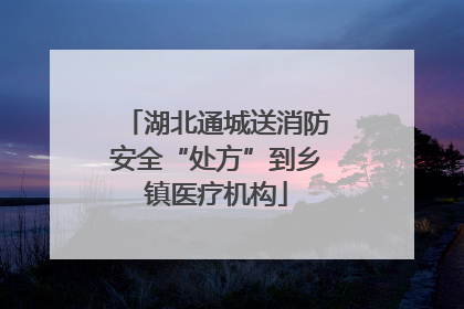 湖北通城送消防安全“处方”到乡镇医疗机构