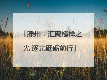 滕州：汇聚榜样之光 逐光砥砺前行