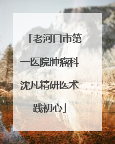 老河口市第一医院肿瘤科沈凡精研医术践初心