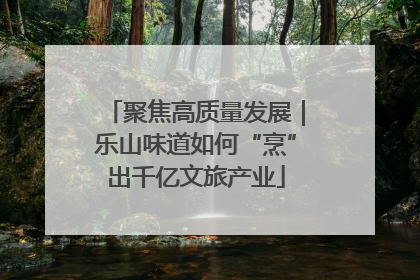 聚焦高质量发展｜乐山味道如何“烹”出千亿文旅产业