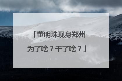 董明珠现身郑州 为了啥？干了啥？