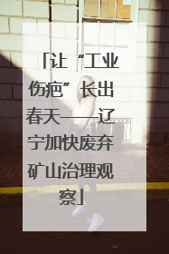 让“工业伤疤”长出春天——辽宁加快废弃矿山治理观察