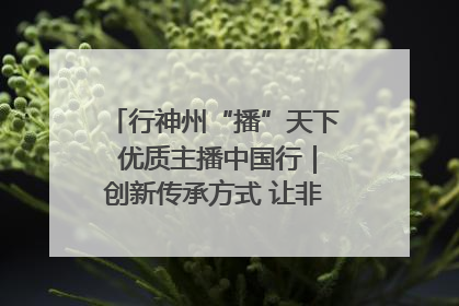 行神州“播”天下 优质主播中国行｜创新传承方式 让非遗“活”在当下