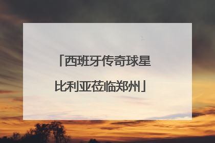 西班牙传奇球星 比利亚莅临郑州