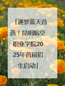 逐梦蓝天首选！昆明航空职业学院2025年首届招生启动
