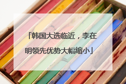 韩国大选临近，李在明领先优势大幅缩小