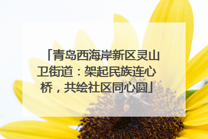 青岛西海岸新区灵山卫街道：架起民族连心桥，共绘社区同心圆