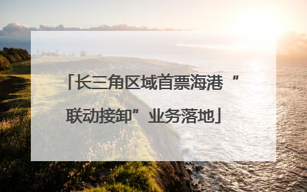 长三角区域首票海港“联动接卸”业务落地