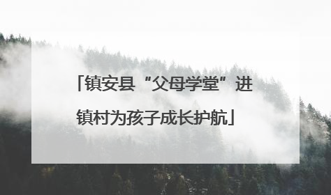 镇安县“父母学堂”进镇村为孩子成长护航