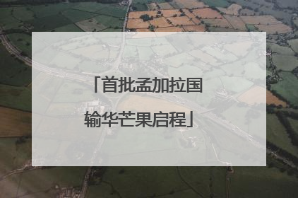 首批孟加拉国输华芒果启程