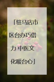 驻马店市区台办巧借力 中医文化暖台心