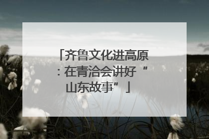 齐鲁文化进高原：在青洽会讲好“山东故事”