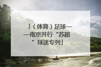 （体育）足球——南京开行“苏超”球迷专列
