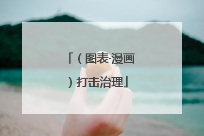 （图表·漫画）打击治理