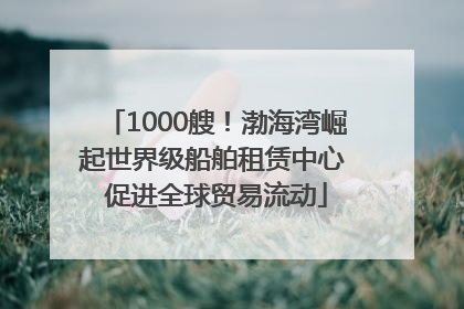 1000艘！渤海湾崛起世界级船舶租赁中心 促进全球贸易流动