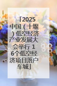 2025中国（十堰）低空经济产业发展大会举行 16个低空经济项目落户车城
