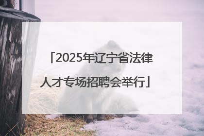 2025年辽宁省法律人才专场招聘会举行