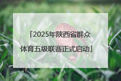 2025年陕西省群众体育五级联赛正式启动